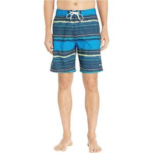 SPEEDO Mens Blue Striped Shorts M